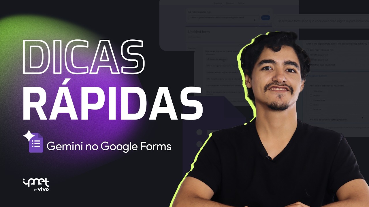 IPNET by Vivo | Dicas rápidas: Crie formulários em SEGUNDOS com o Gemini no Google Forms! ✨