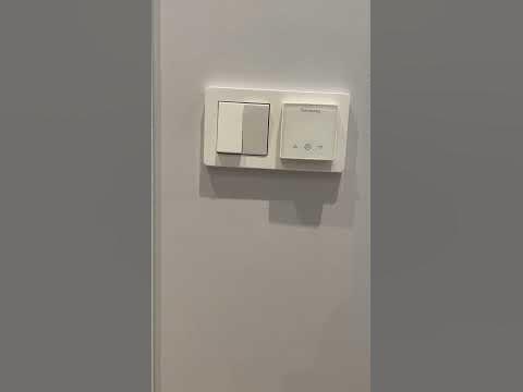 Регулятор теплого пола в рамке с розеткой - YouTube
