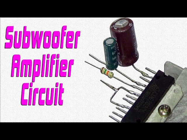 at opfinde ulæselig blad How To Make Subwoofer Amplifier Circuit At Home Easily - YouTube