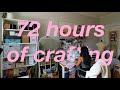 72 hours of crafting  popup shop prep vlog candlemaking sewing cricut crafts htv tote bags