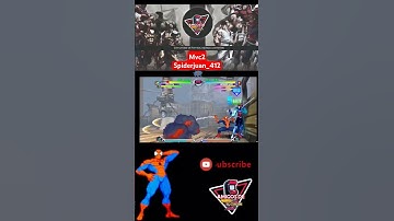 Mvc2: Spiderjuan_412 - Spiderman high damage sequence with Gambit alpha assist to web throw #mvc2
