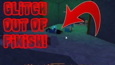 How to glitch out of the finish l Roblox Flood Escape 2