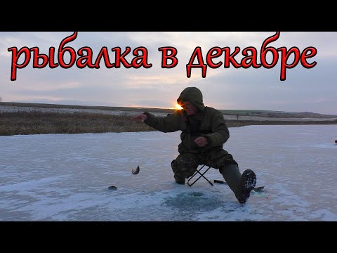 Видео: Рыбалка в начале декабря, первый лед !