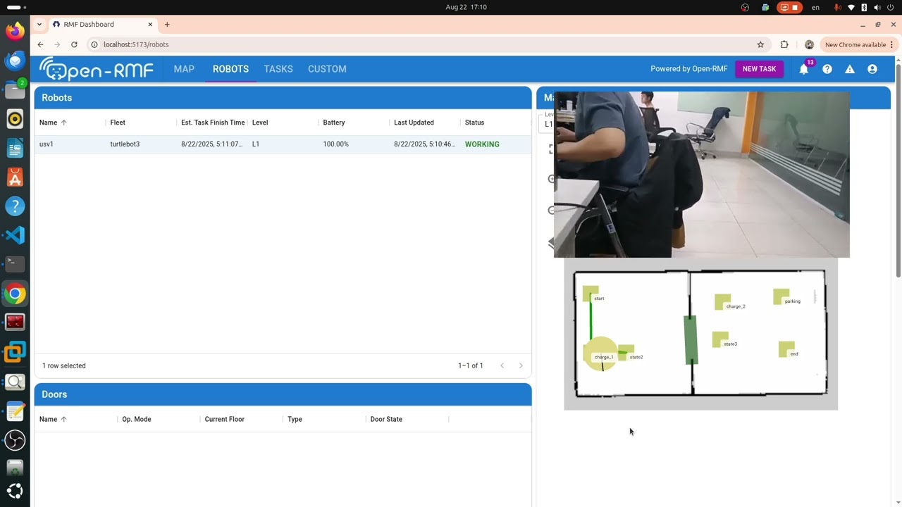 RMF TurtleBot3 NameSpace = 'usv1' | Robotics Middleware Framework | Made by Unitec Solution Viet Nam
