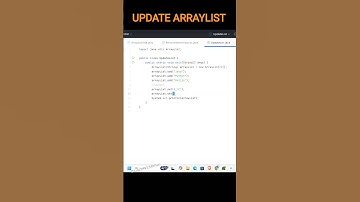Update Elements in Java ArrayList | Easy Example#java #coding #arraylist #updates #short#viral