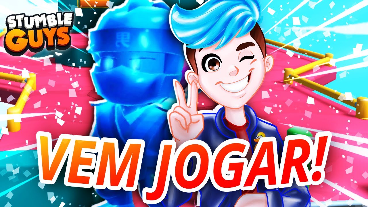 STUMBLE GUYS AO VIVO VEM JOGAR 