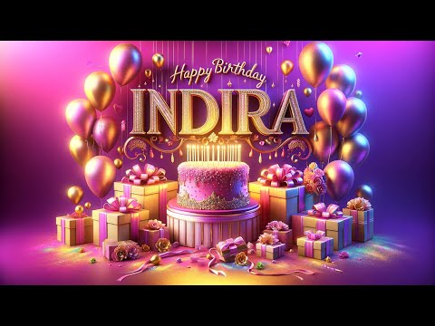 Indira Happy Birthday To You 🎂🎉🎉Happy Birthday Song -...🎂 Birthday wishes video