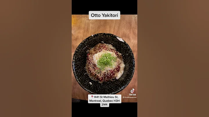 Otto yakitori in downtown Montreal!