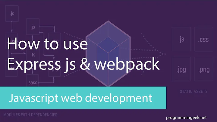 webpack dev server with expressjs