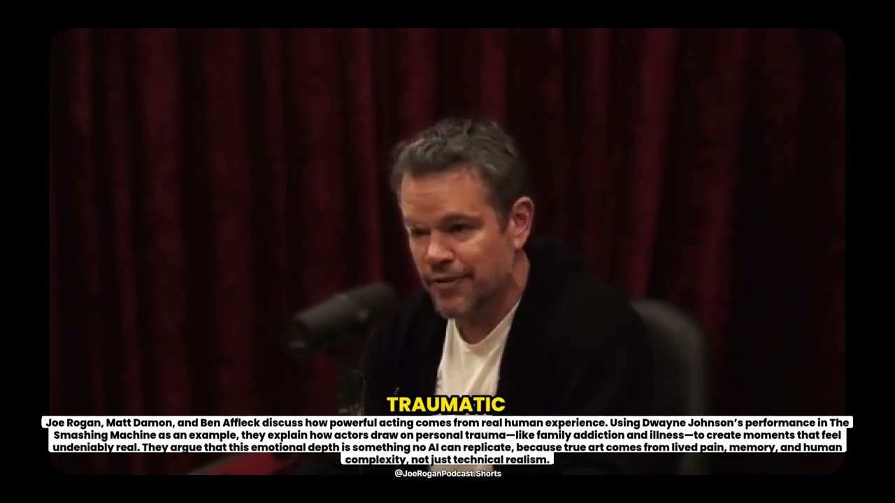 Matt Damon & Ben Affleck -Dwayne Johnson's Emotional Scene in The Smashing Machine-Joe Rogan Podcast