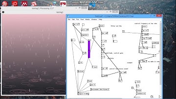 Pure Data & Processing & Arduino (A mix of real time sound art and visual programming)