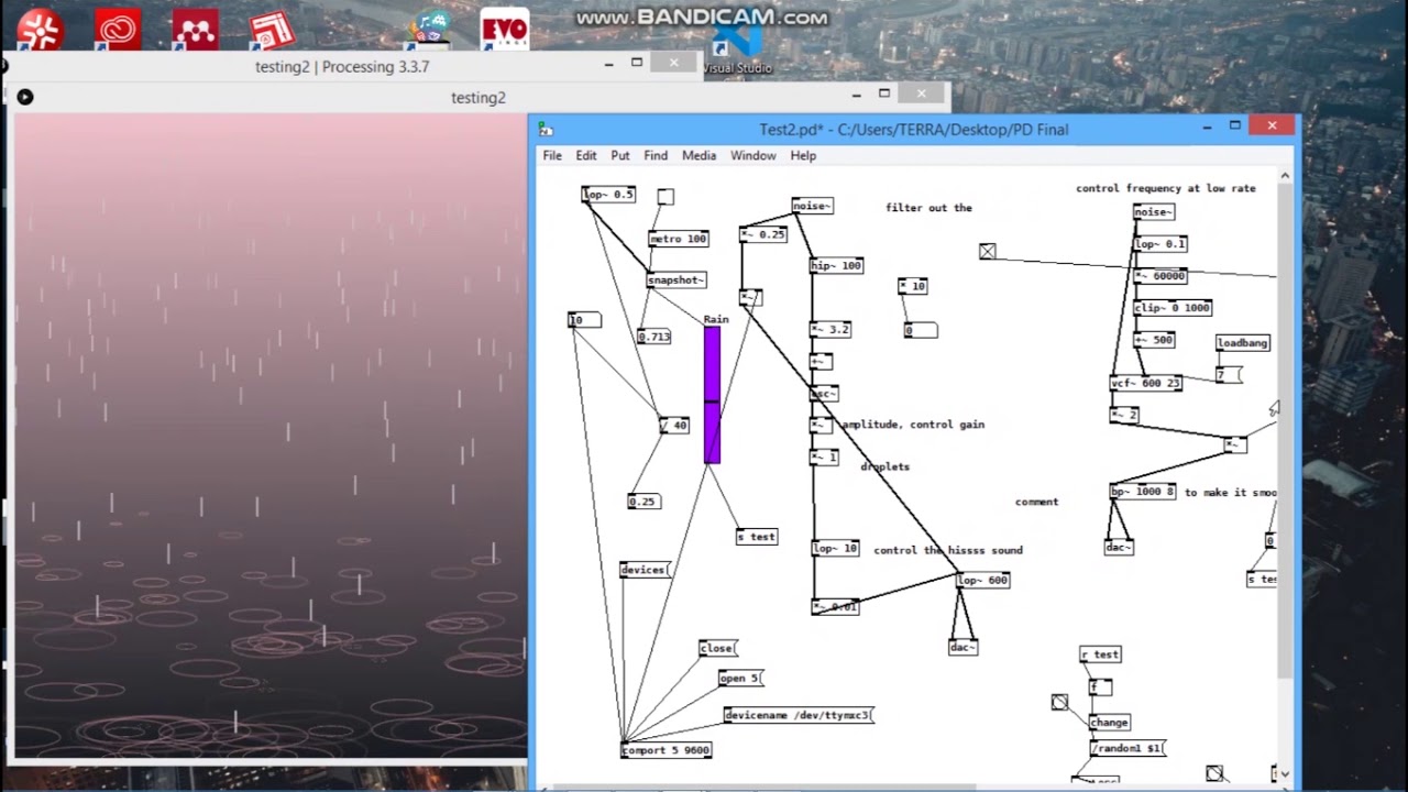 Pure Data & Processing & Arduino (A mix of real time sound art and ...