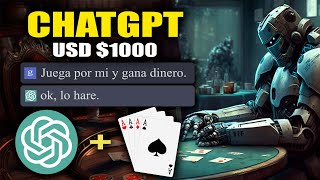 Como usar chatgpt para jugar póker ¿por qué nadie habla de esto? screenshot 5