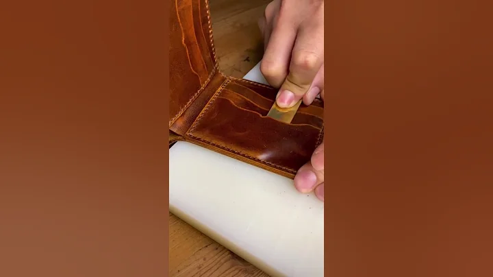 This Handmade Leather Wallet is Built to Last a Lifetime! 🔥 #shorts