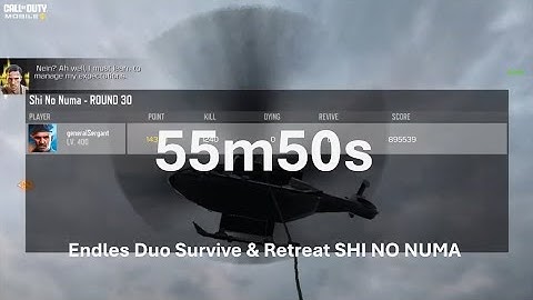 R30 Speed Time 55m50s 🤩Duo Speed Run Clasic Endles S&R - Exfil in SHI NO NUMA🤩