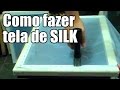 Como fazer tela de silk - Esticando a malha no quadro de madeira