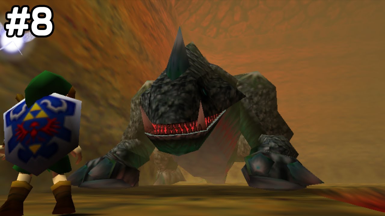 Killing Dodongo!!Zelda Ocarina of Time!!Part 8!!Dodongo Cavern!! YouTube