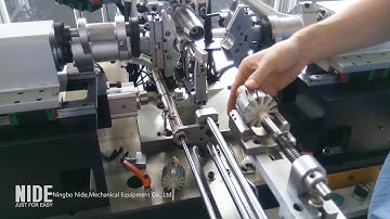 Automatic electric motor armature winding machine double flyer coil winder video