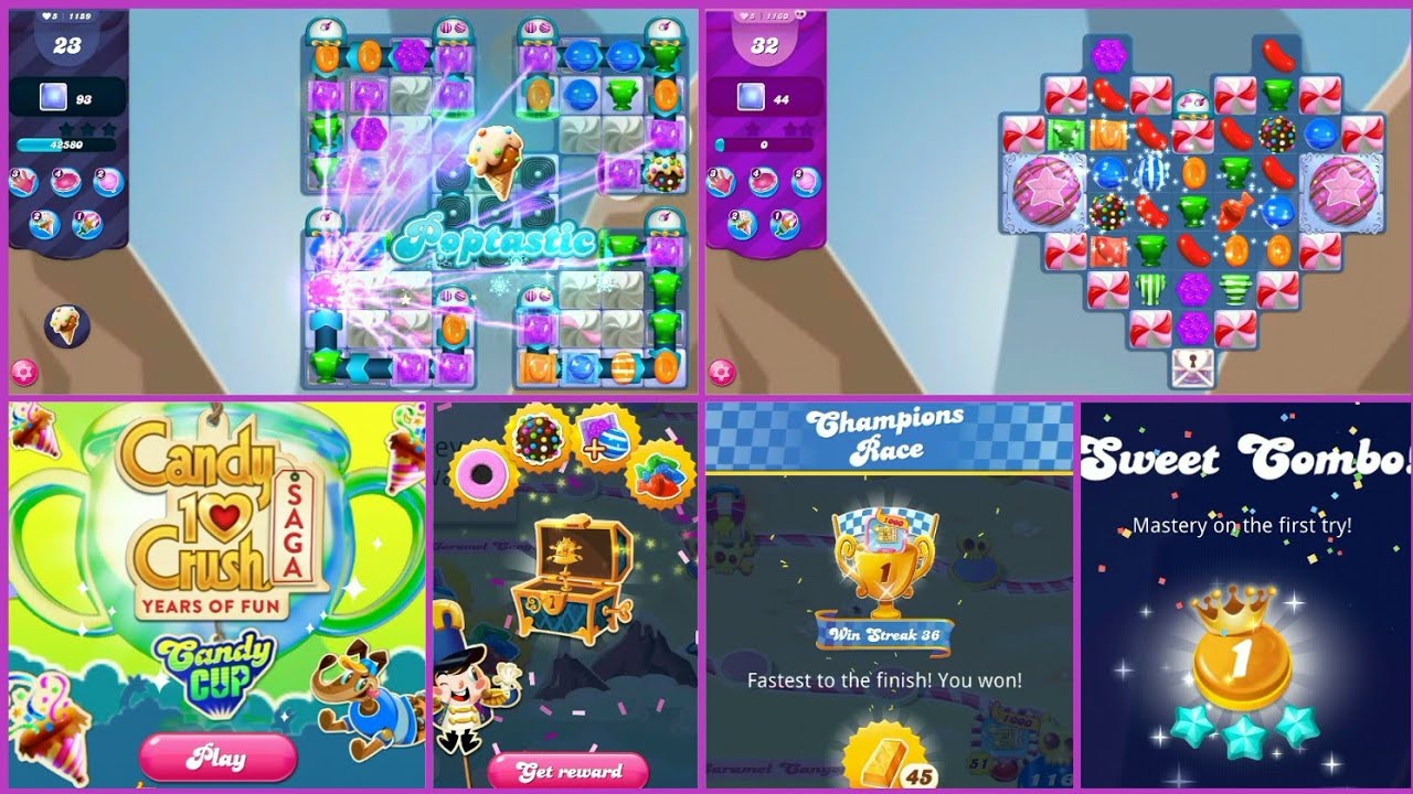 CANDY CUP NEW UPDATE Candy Crush Saga Level 1159 and 1160 , Champions