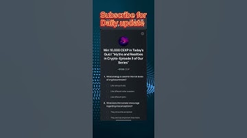 CEX.IO Today Quiz Answer || Myths and Realities in Crypto: Episode 3 of Our Series #cexio #quiz