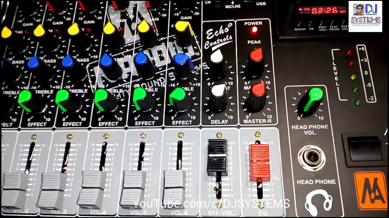 6 Channel Audio Mixer N Audio Youtube