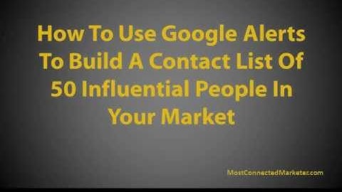 Joint Venture Training - How To Meet 50 Influential People In Your Market