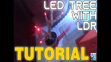 DIY LED TREE with LIGHT DEPENDENT RESISTOR (ARDUINO UNO)