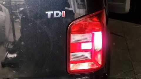 Vw T6 rear light cluster replace bulb