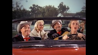 Flatt and Scruggs sing in Miss Jane's convertible | The Beverly Hillbillies S4E25 (1966)