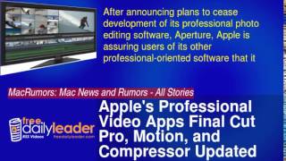 Apple's Professional Video Apps Final Cut Pro, Motion, and Compressor Updated [Mac Blog] screenshot 4