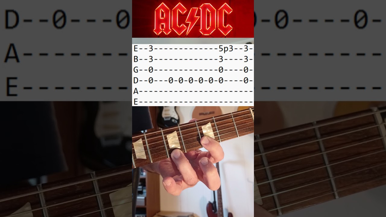 You Shook Me All Night Long Intro - AC/DC - Guitar Lesson #guitar #guitarlesson #acdc