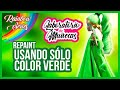 HICE UNA MUÑECA USANDO SOLO COLOR VERDE (Calipso) - Laboratorio De Muñecas