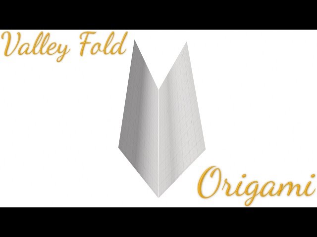 Origami Basics - Valley Folds and Mountain Folds Tutorial 