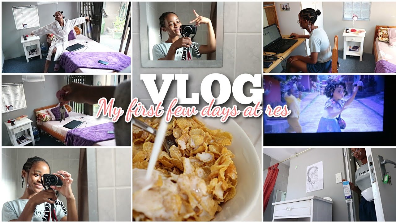 Vlog:My First Few Days At Res|living alone diaries|South African Youtuber