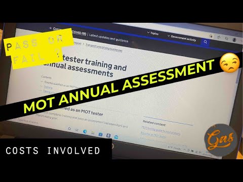 MOT Annual Assessment time & what it costs us as a tester £?