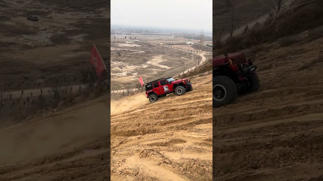 Wranglers with such large tires are so powerful and hardcore off-road. Wrangler modification