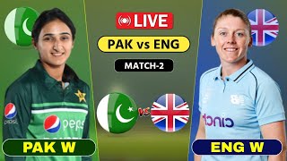 🔴 Live: Pakistan Women vs England Women - 2nd T20 | Pak W vs Eng W Live #cricket