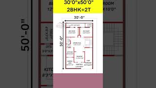 30 x 50 house plan, 30 by 50 home plan, 30*50 house plan, home plan, #short #homedesign #homeplan