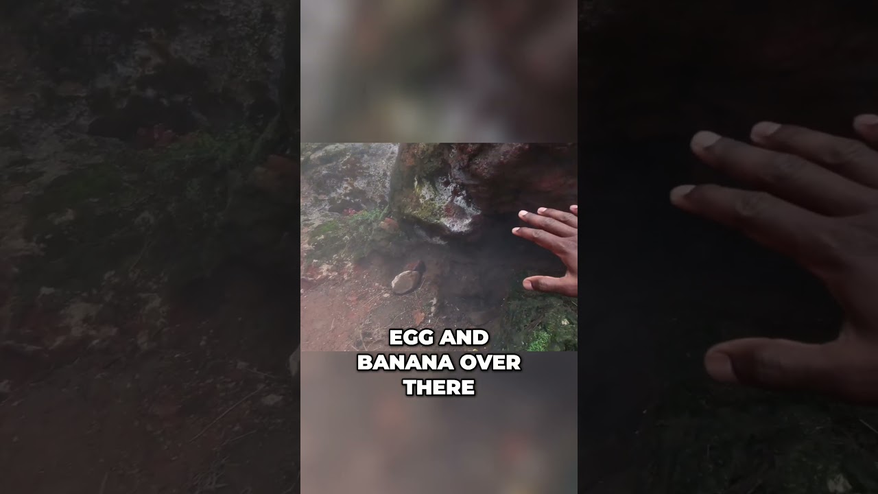 Cooking Egg From Volcanic Steam  