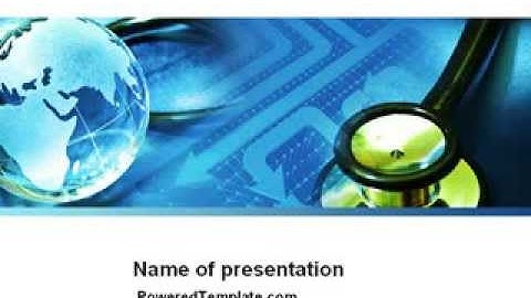 Medical World PowerPoint Template by PoweredTemplate.com