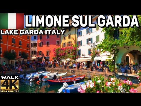 LIMONE SUL GARDA ITALY WALKING TOUR  | LATEST SITUATION IN AUGUST  2023 4K60FPS