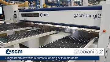 scm gabbiani gt2 - Single beam saw with automatic loading of thin materials