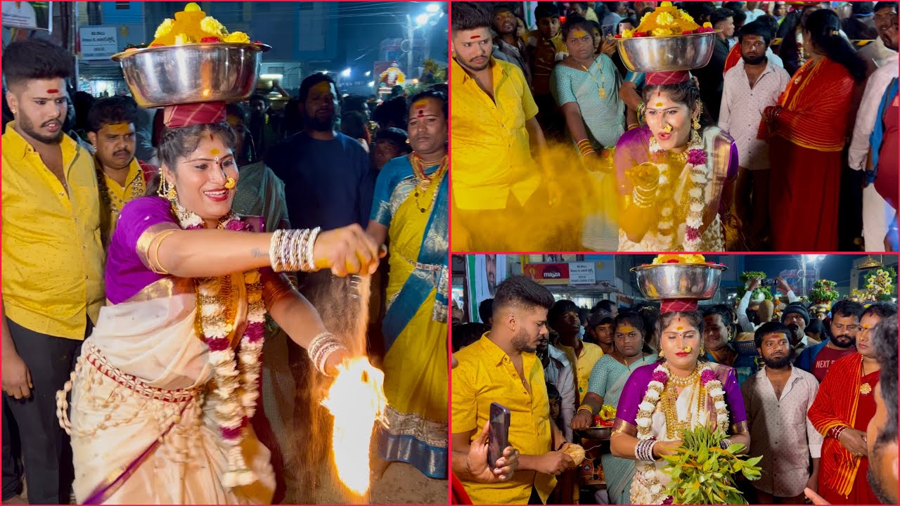 Komuravelli Mallanna Jatara 2025 | Jogini Nisha Kranthi Mallanna Sigam at Komuravelli Jatara 2025