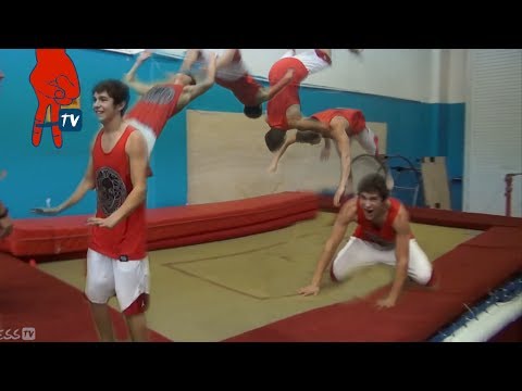Austin Mahone - Austin Does his First Backflip - Mahomie Madness Ep 19