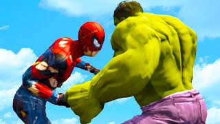 Team Spider-Man vs The Hulk
