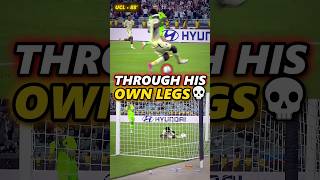 He Nutmegged HIMSELF Into His Own Net 💀 #shorts