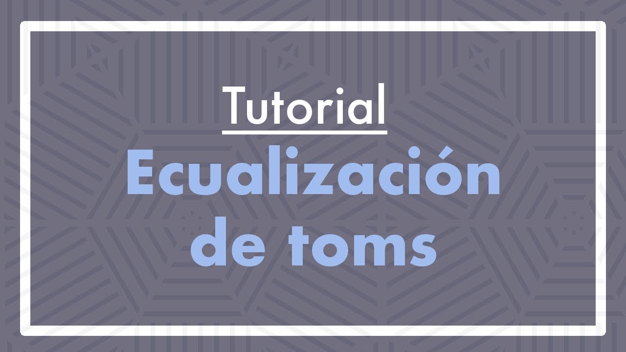 Cómo ecualizar toms de bateria