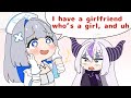 Lap-sama Gets Shook From Kanata Suddenly Saying She Has a Girlfriend【Hololive AnimatedClip/Eng sub】