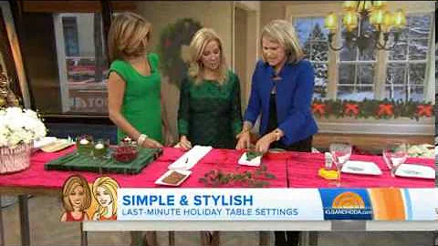 Libby's Simple and Stylish holiday table decor