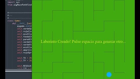 Algoritmos Maze + Pathfinder en Python